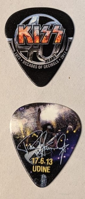 KISS Monster World Tour 17-6-2013 UDINE ITALY City Guitar Pick