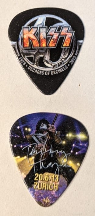 KISS Monster World Tour 20-6-2013 ZURICH SWITZERLAND City Guitar Pick