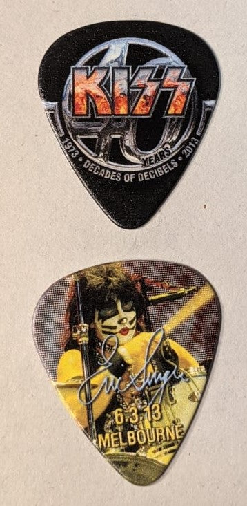 KISS Monster World Tour 6-3-2013 MELBOURNE AUSTRALIA City Guitar Pick