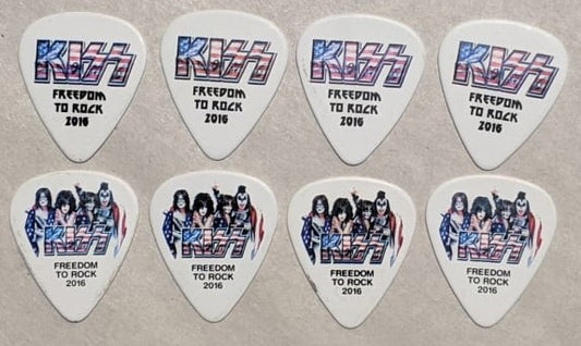 KISS 2016 Freedom To Rock Tour Set of 8 Guitar Picks