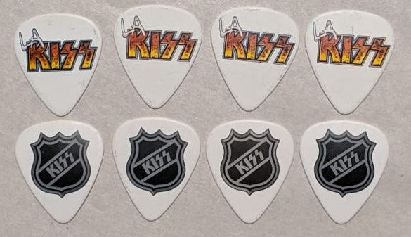 KISS Set of 8 KISS LA KISS Football and NHL Guitar Picks