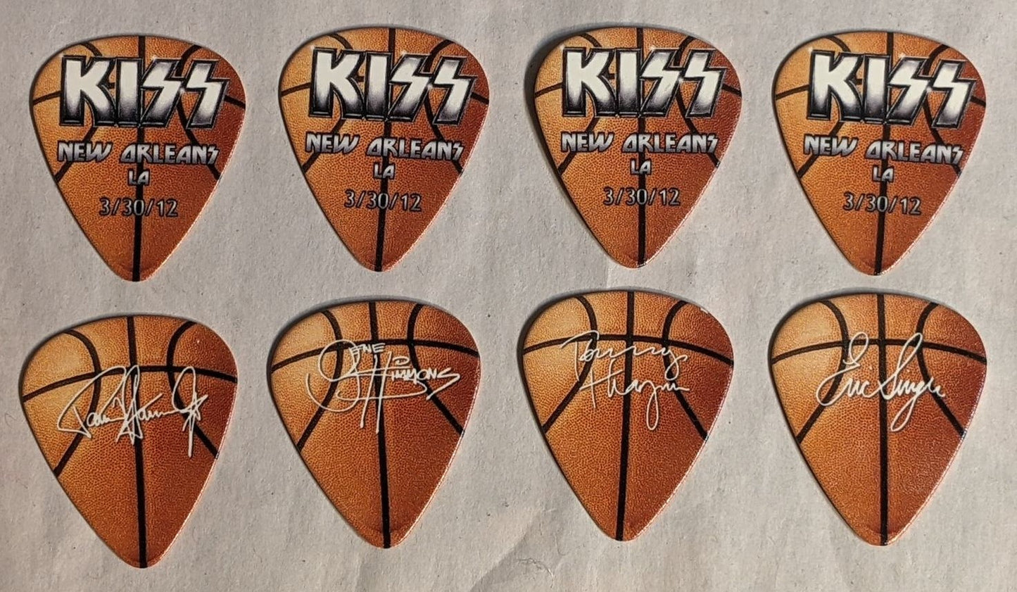 KISS 2012 The Tour New Orleans March 30th 2012 NCAA Guitar Picks