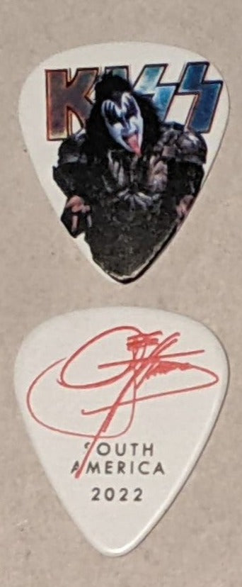 KISS 2022 End of the Road SOUTH AMERICA Tour INDIVIDUAL PICTURES Guitar Picks