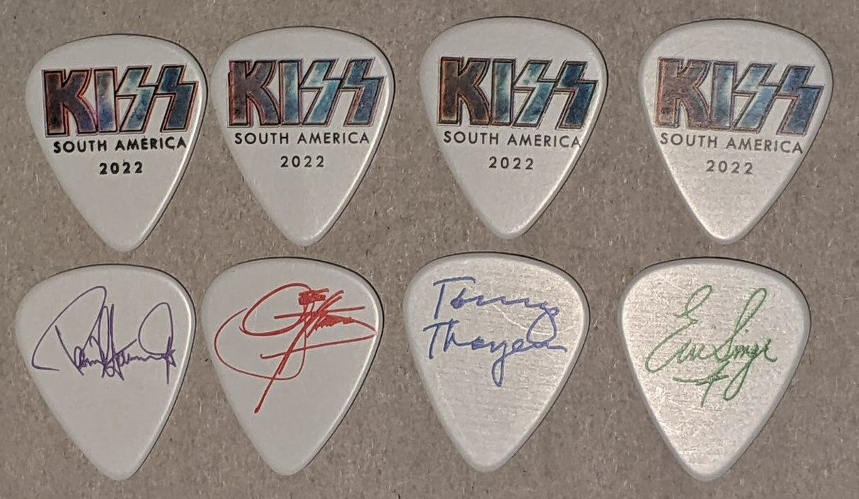 KISS 2022 End of the Road SOUTH AMERICA Tour LOGO Guitar Picks