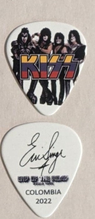 KISS 2022 End of the Road SOUTH AMERICA COLOMBIA Flag Guitar Picks