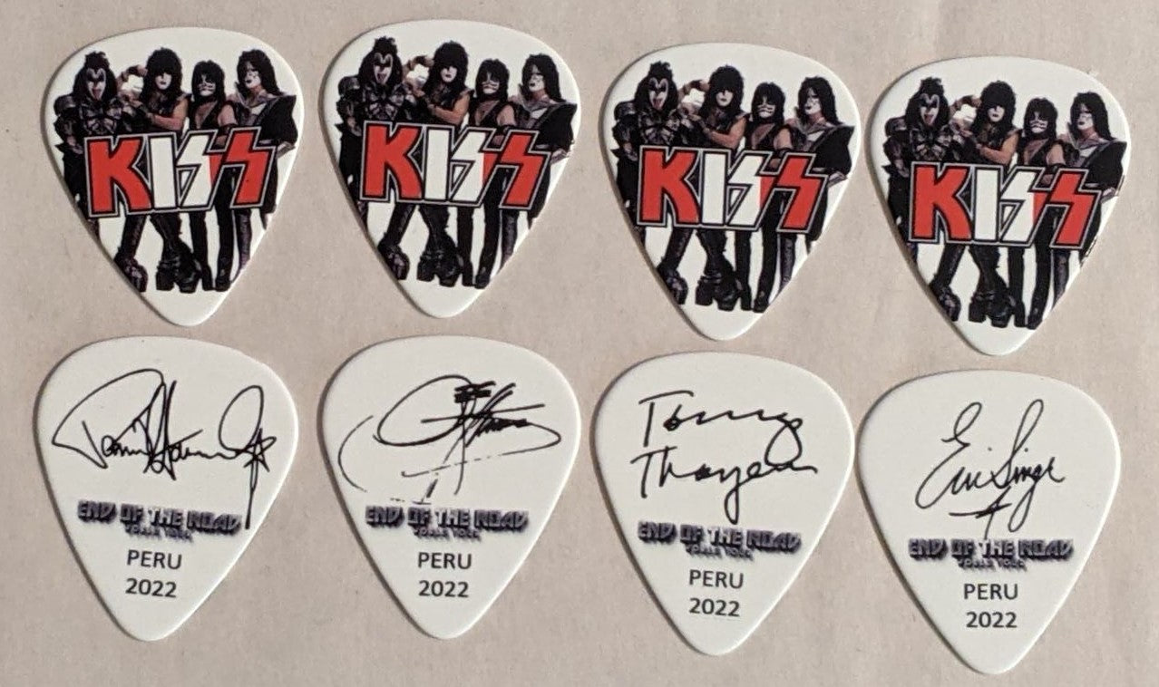 KISS 2022 End of the Road SOUTH AMERICA PERU Flag Guitar Picks
