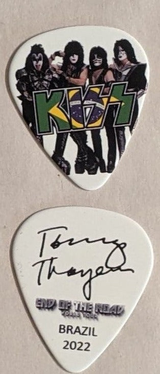 KISS 2022 End of the Road SOUTH AMERICA BRAZIL Flag Guitar Picks