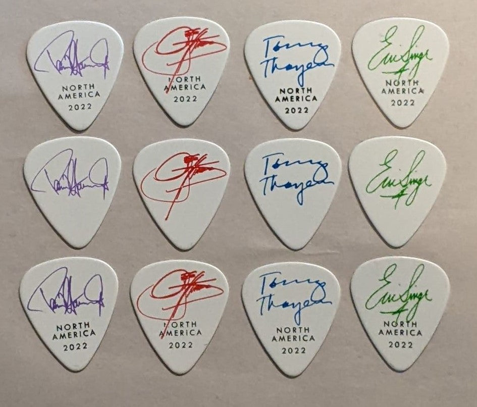 KISS 2022 End of the Road USA NORTH AMERICA Tour Set of 12 Guitar Picks