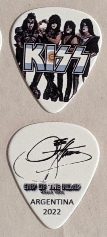 KISS 2022 End of the Road SOUTH AMERICA ARGENTINA Flag Guitar Picks