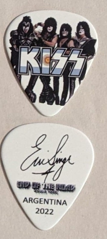 KISS 2022 End of the Road SOUTH AMERICA ARGENTINA Flag Guitar Picks