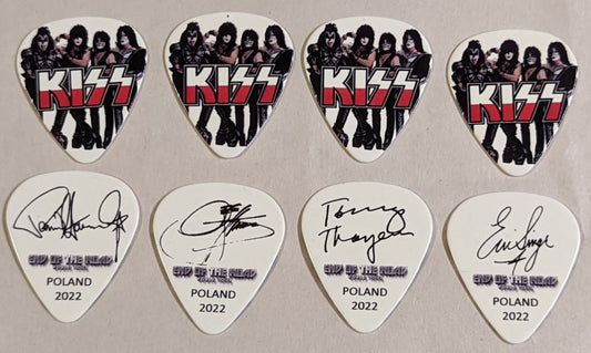KISS 2022 End of the Road EUROPE Tour POLAND Flag Guitar Picks