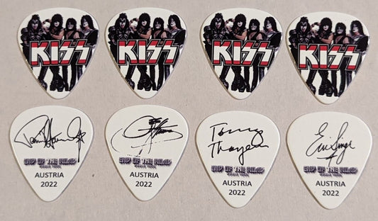 KISS 2022 End of the Road EUROPE Tour AUSTRIA Flag Guitar Picks