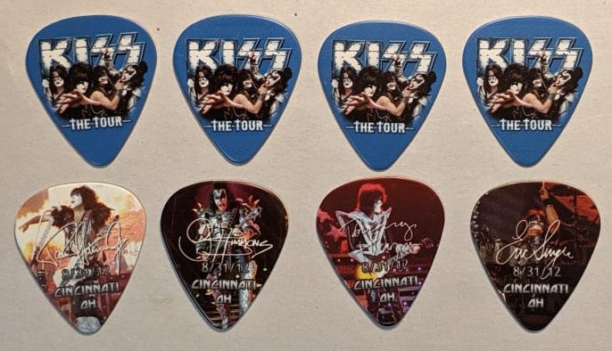 KISS 2012 The Tour CINCINNATI 8-31-12 City Guitar Picks