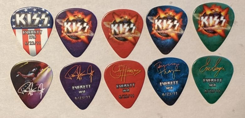 KISS 2011 HSOE EVERETT 6-23-2011 City Guitar Picks