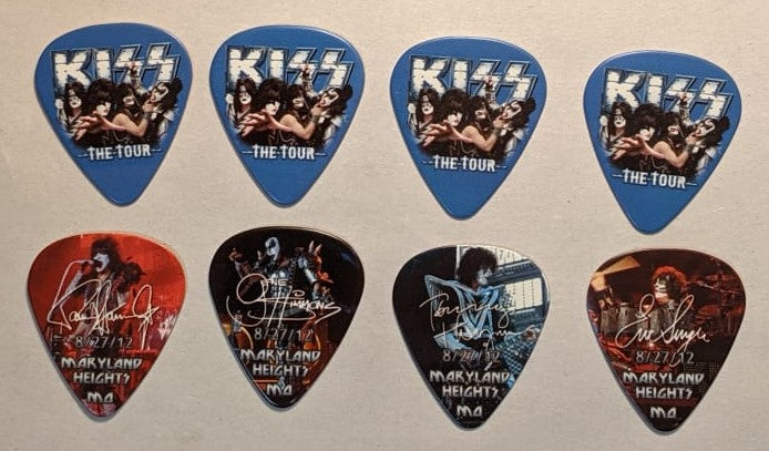 KISS 2012 The Tour MARYLAND HEIGHTS 8-27-12 City Guitar Picks