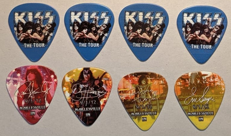 KISS 2012 The Tour NOBLESVILLE 9-1-12 City Guitar Pick