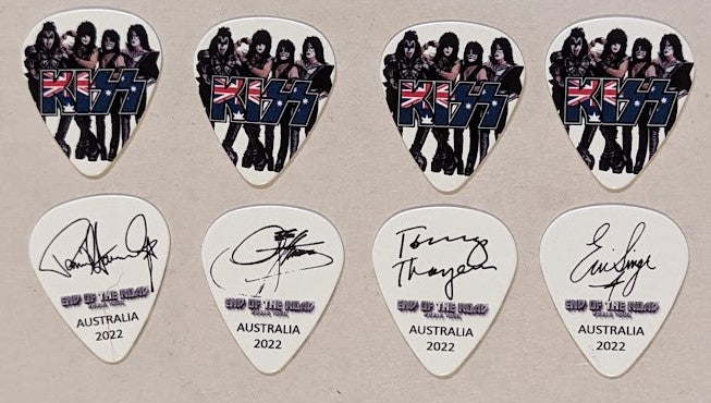 KISS 2022 End of the Road AUSTRALIA Flag Guitar Picks
