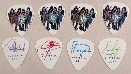 KISS 2022 End of the Road AUSTRALIA Tour PORTRAIT Guitar Picks