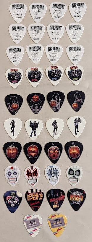 KISS Kruise XI Complete set of 38 Guitar Picks