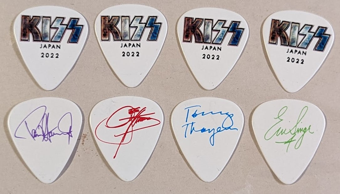 KISS 2022 End of the Road JAPAN Tour LOGO Guitar Picks