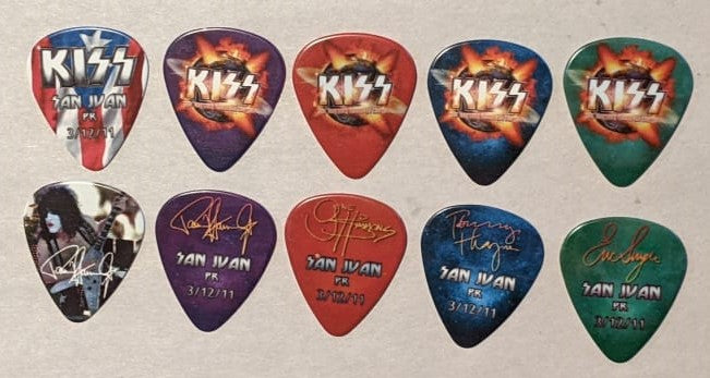 KISS 2011 HSOE SAN JUAN PUERTO RICO 3-12-2011 City Guitar Picks