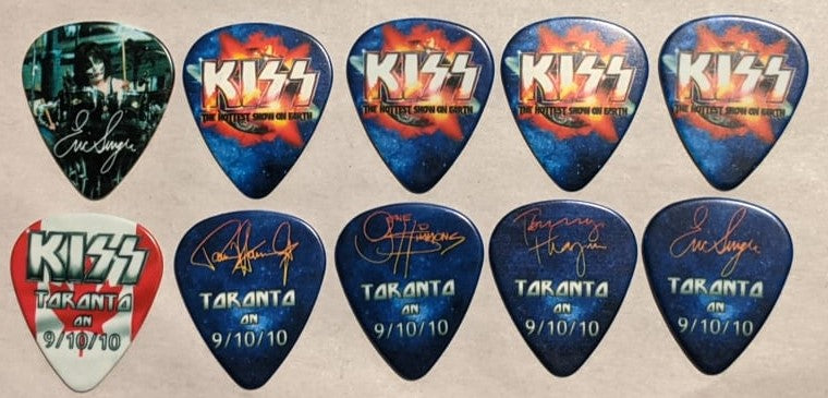 KISS 2010 HSOE TORONTO 9-10-10 City Guitar Picks