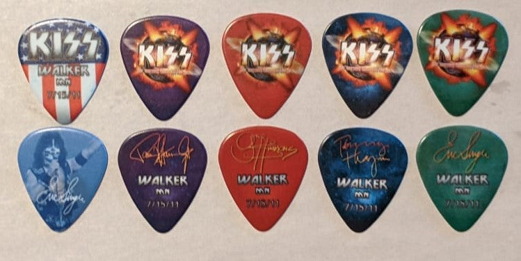KISS 2011 HSOE WALKER 7-15-2011 City Guitar Picks