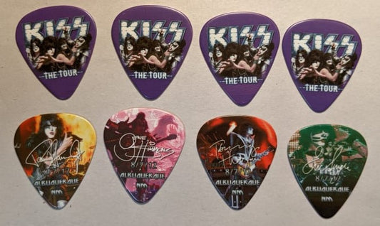 KISS 2012 The Tour ALBUQUERQUE 8-7-12  City Guitar Picks