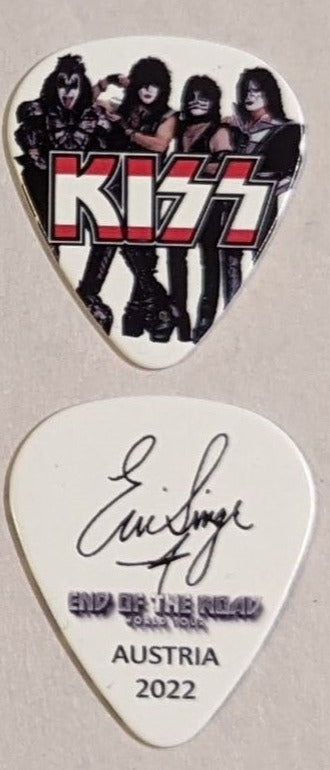 KISS 2022 End of the Road EUROPE Tour AUSTRIA Flag Guitar Picks