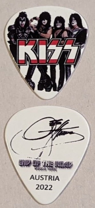 KISS 2022 End of the Road EUROPE Tour AUSTRIA Flag Guitar Picks