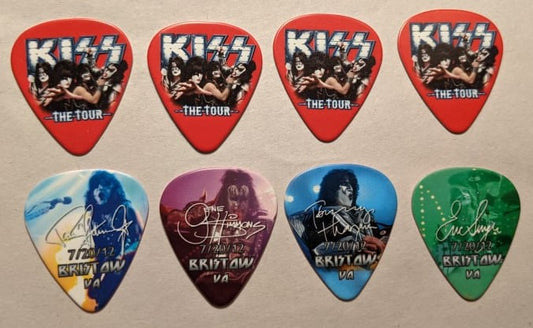 KISS 2012 The Tour BRISTOW 7-20-12 City Guitar Picks