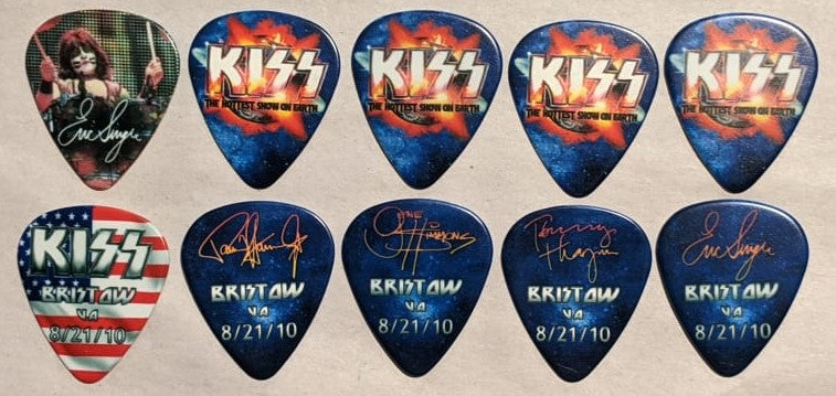 KISS 2010 HSOE BRISTOW 8-21-10 City Guitar Picks