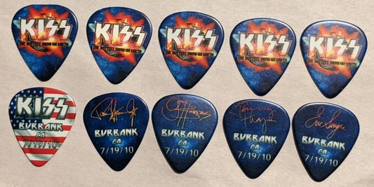 KISS 2010 HSOE BURBANK 7-19-10 City Guitar Picks