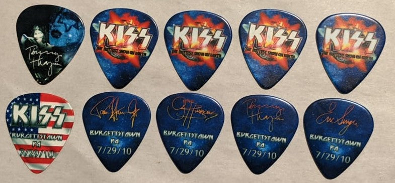 KISS 2010 HSOE BURGETTSTOWN 7-29-10 City Guitar Picks