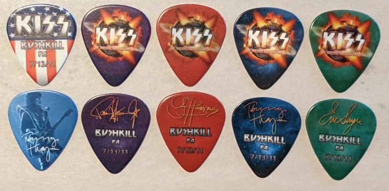KISS 2011 HSOE BUSHKILL 7-13-2011 City Guitar Picks