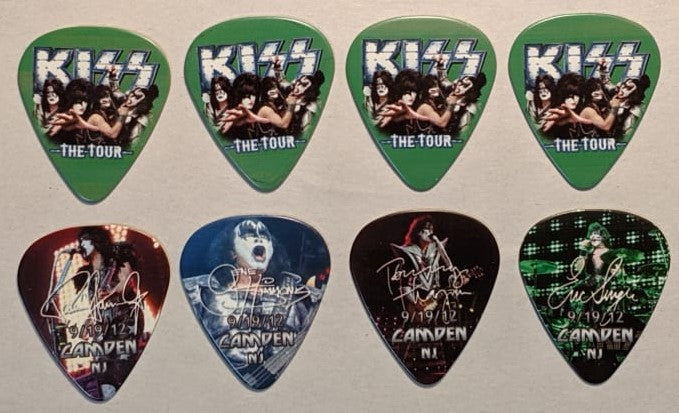 KISS 2012 The Tour CAMDEN 9-19-12 City Guitar Picks