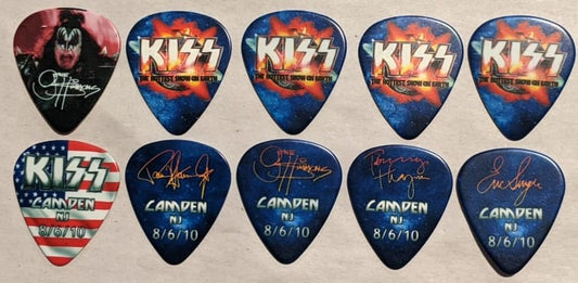 KISS 2010 HSOE CAMDEN 8-6-10 City Guitar Picks