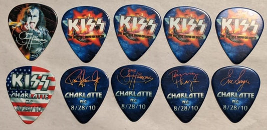 KISS 2010 HSOE CHARLOTTE 8-28-10 City Guitar Picks