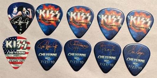 KISS 2010 HSOE CHEYENNE 7-23-10 City Guitar Picks
