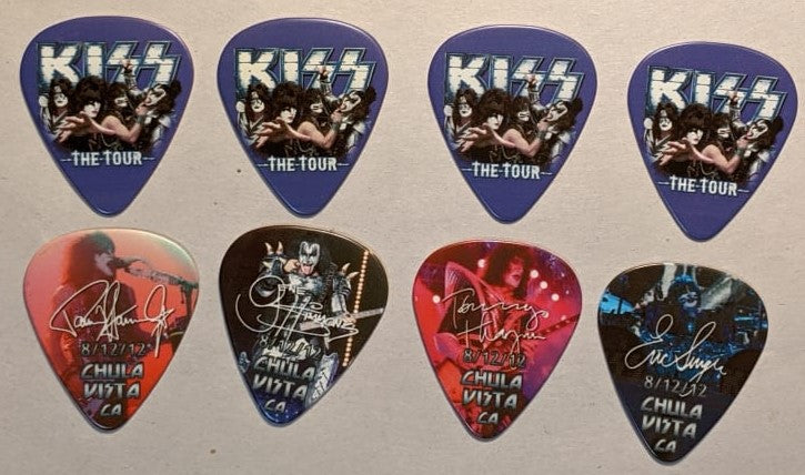 KISS 2012 The Tour CHULA VISTA 8-12-12 City Guitar Picks