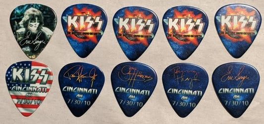 KISS 2010 HSOE CINCINNATI 7-30-10 City Guitar Picks