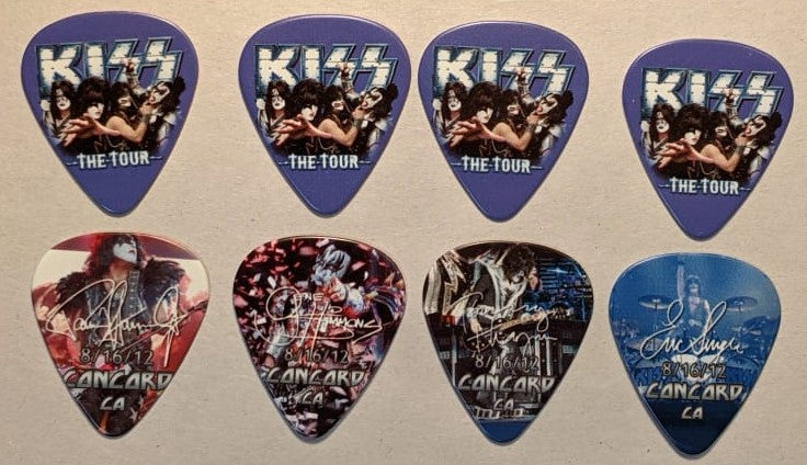 KISS 2012 The Tour CONCORD 8-16-12 City Guitar Picks