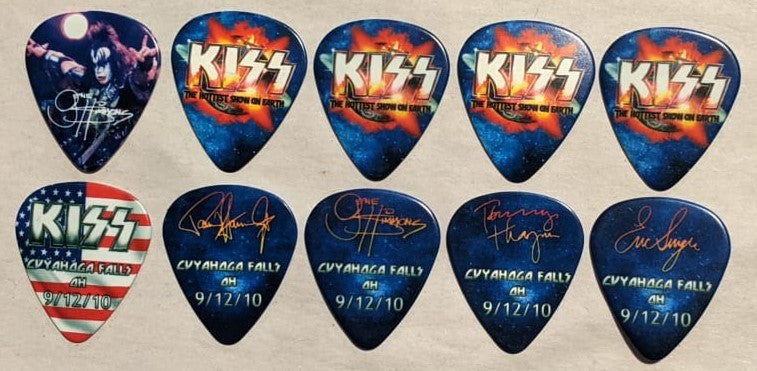 KISS 2010 HSOE CUYAHOGA FALLS 9-12-10 City Guitar Picks