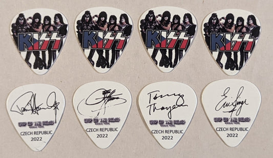 KISS 2022 End of the Road EUROPE Tour  Flag CZECH REPUBLIC Guitar Picks