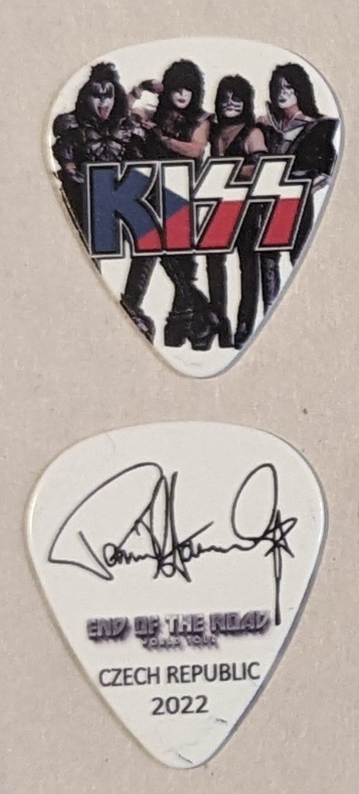 KISS 2022 End of the Road EUROPE Tour  Flag CZECH REPUBLIC Guitar Picks
