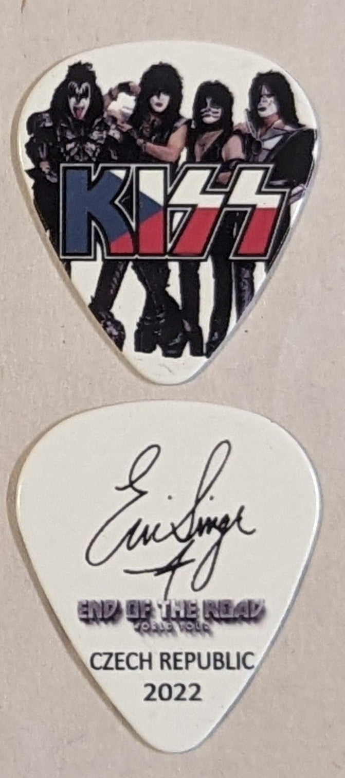KISS 2022 End of the Road EUROPE Tour  Flag CZECH REPUBLIC Guitar Picks