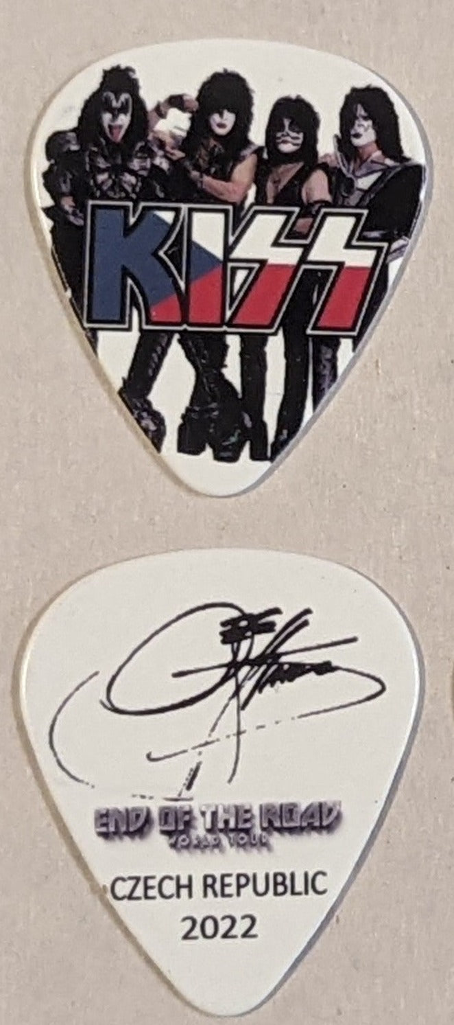 KISS 2022 End of the Road EUROPE Tour  Flag CZECH REPUBLIC Guitar Picks