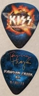 KISS 2011 HSOE DAWSON CREEK CANADA 6-30-2011 City Guitar Picks