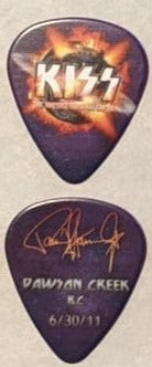 KISS 2011 HSOE DAWSON CREEK CANADA 6-30-2011 City Guitar Picks
