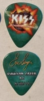 KISS 2011 HSOE DAWSON CREEK CANADA 6-30-2011 City Guitar Picks